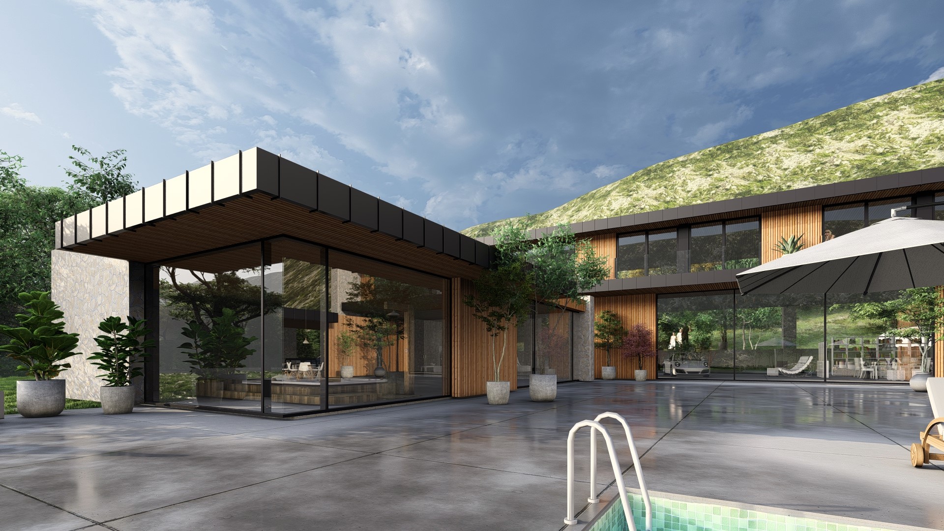 Villa Serenity surrounded by nature