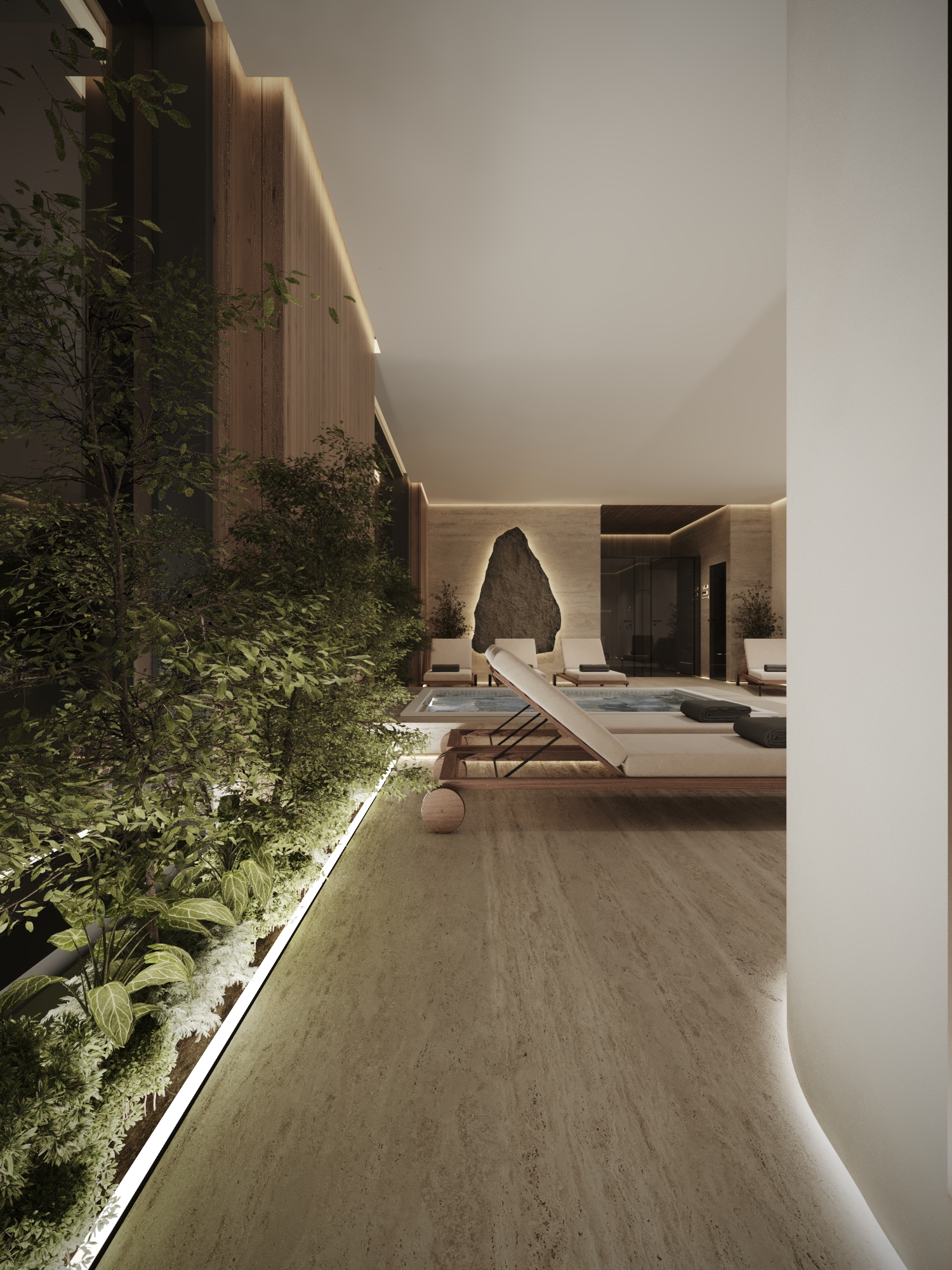 Heated infinity pool at Villa Serenity